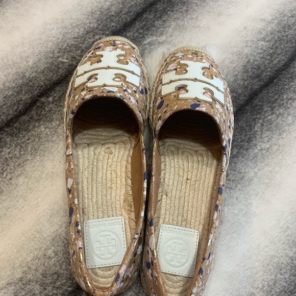 { Tory Burch } Ines Espadrille New Ivory Confetti - Picture 4 of 8